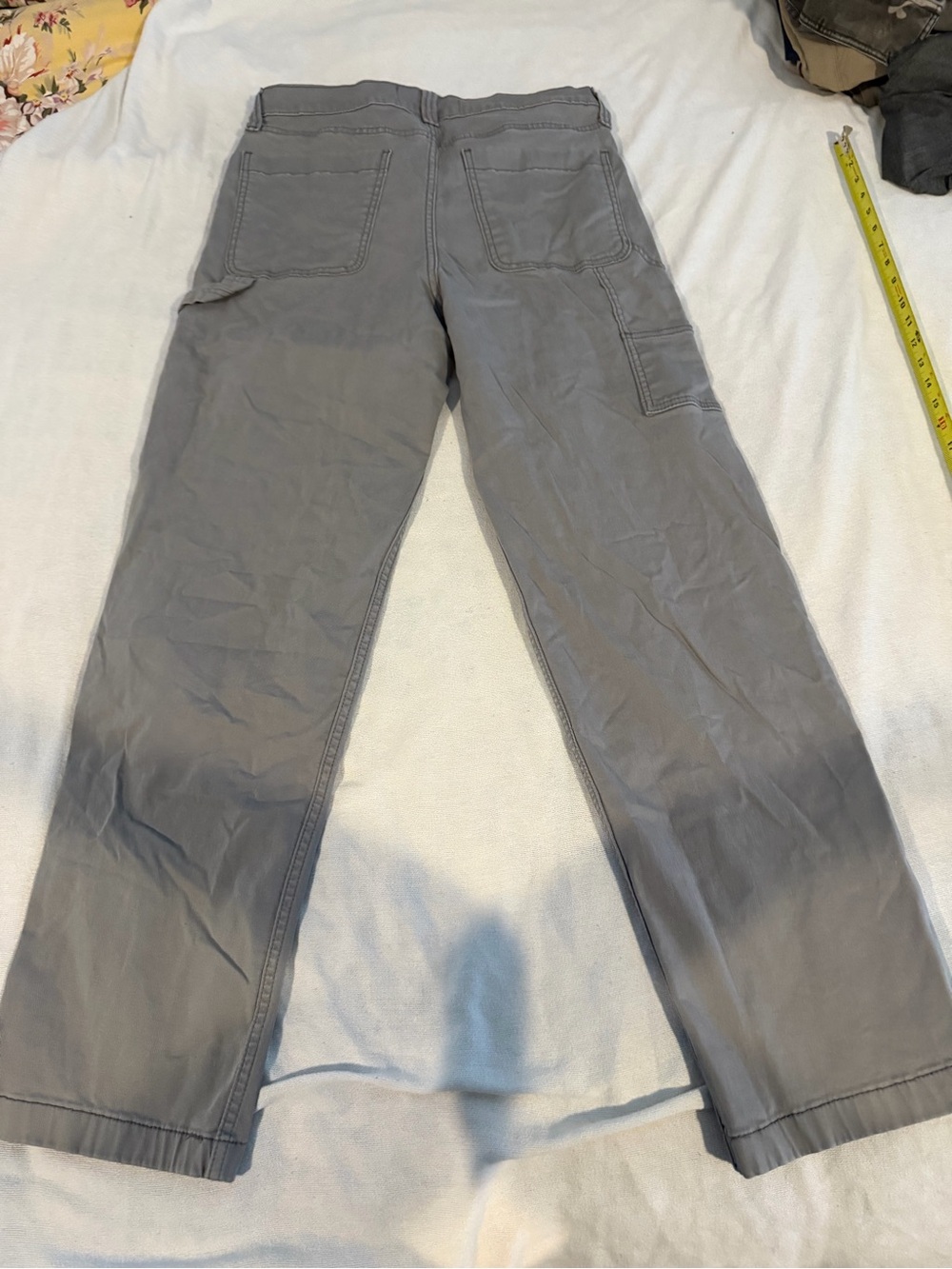 Hollister Men's Cargo Pants in Light Gray 32/34